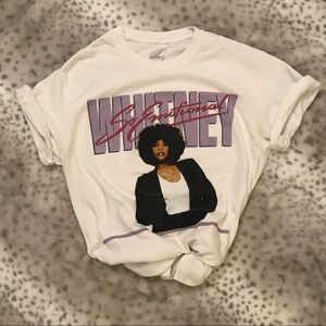 Whitney Huston Graphic Tee Shirt Size S